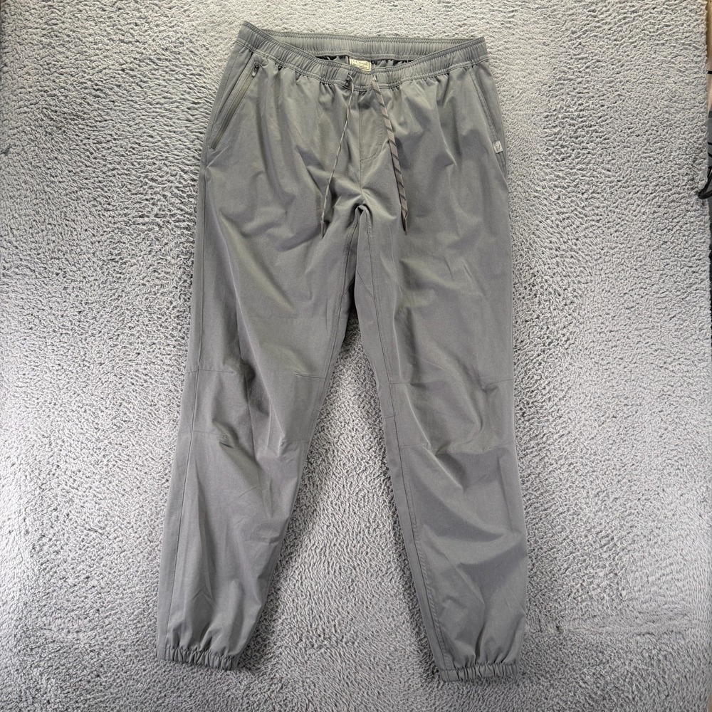 L.L. Bean Pant Mens 34x34 Gray Polyester Jogger Tapered Training Workout Sports